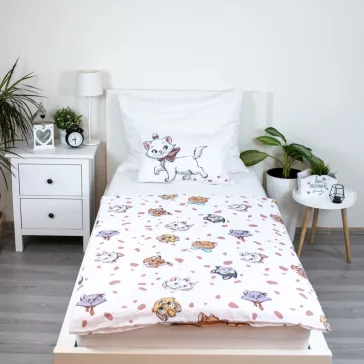  Disney Marie Friends gyerek, ovis ágyneműhuzat 100×135 cm, 40×60 cm