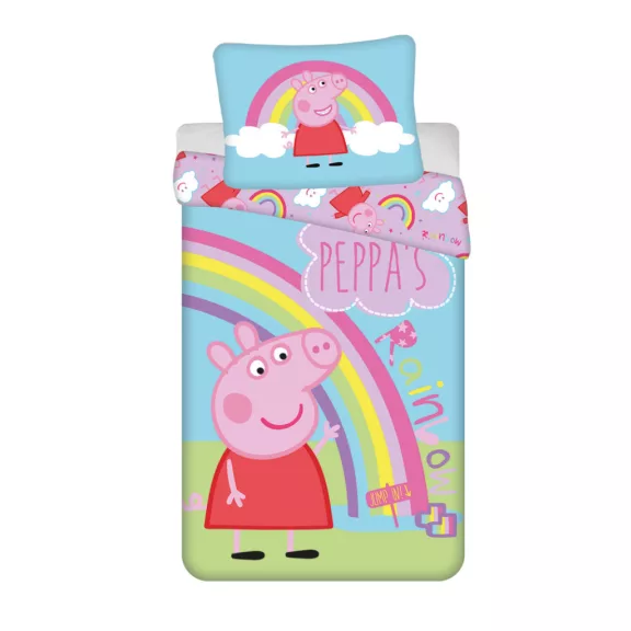 Peppa malac Jump In ágyneműhuzat 140×200cm, 70×90 cm Peppa malac Jump In ágyneműhuzat 140×200cm, 70×90 cm