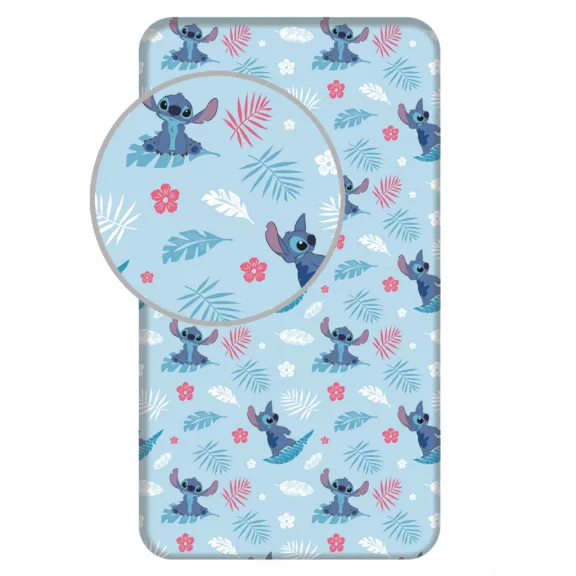 Disney Lilo és Stitch, A csillagkutya Blue gumis lepedő 90x200 cm Disney Lilo és Stitch, A csillagkutya Blue gumis lepedő 90x200 cm