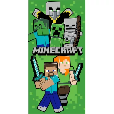   Minecraft Let's Survive fürdőlepedő, strand törölköző 70x140cm