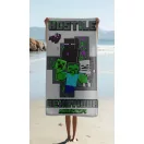 Minecraft Hostile Behaviour fürdőlepedő, strand törölköző 70x140cm Minecraft Hostile Behaviour fürdőlepedő, strand törölköző 70x140cm