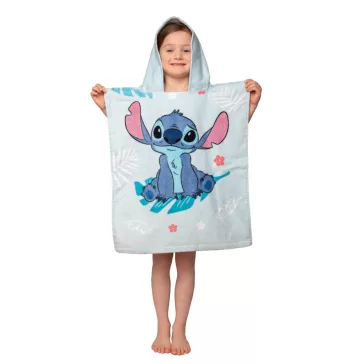   Disney Lilo és Stitch, A csillagkutya Blue strand törölköző poncsó 50x115 cm