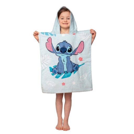 Disney Lilo és Stitch, A csillagkutya Blue strand törölköző poncsó 50x115 cm