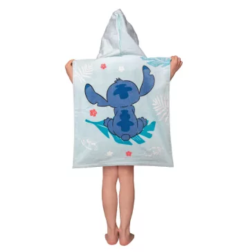   Disney Lilo és Stitch, A csillagkutya Blue strand törölköző poncsó 50x115 cm