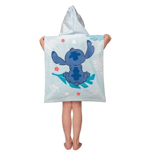 Disney Lilo és Stitch, A csillagkutya Blue strand törölköző poncsó 50x115 cm