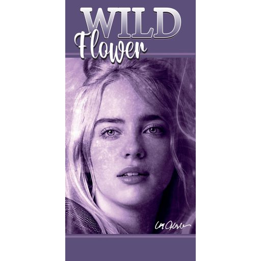 Billie Eilish Wild Flower fürdőlepedő, strand törölköző 70x140cm