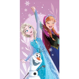   Disney Jégvarázs Purple fürdőlepedő, strand törölköző 70x140 cm (Fast Dry)