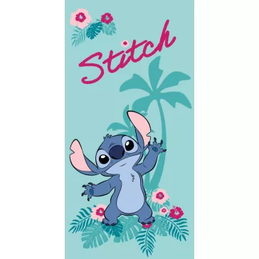   Disney Lilo és Stitch, A csillagkutya Hawaii fürdőlepedő, strand törölköző 70x140cm (Fast Dry)