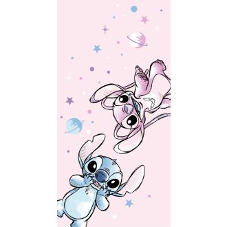   Disney Lilo és Stitch, A csillagkutya Universe fürdőlepedő, strand törölköző 70x140cm (Fast Dry)