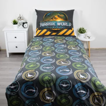 Jurassic World T-Rex ágyneműhuzat 140×200cm, 70×90 cm