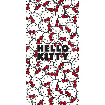   Hello Kitty Red Bows fürdőlepedő, strand törölköző 70x140cm