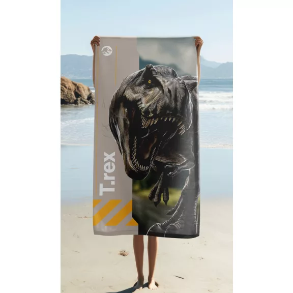 Jurassic World T-Rex fürdőlepedő, strand törölköző 70x140cm