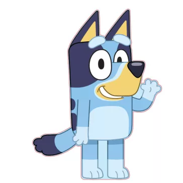 Bluey Wave formapárna, díszpárna 35x27 cm