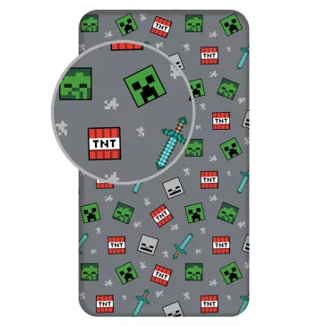 Minecraft We Got This gumis lepedő 90x200 cm