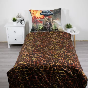  Jurassic World Volcano ágyneműhuzat 140×200cm, 70×90 cm microfibre