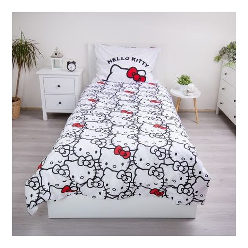Hello Kitty White ágyneműhuzat 140×200cm, 70×90 cm