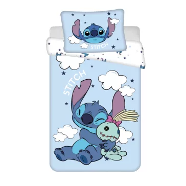   Disney Lilo és Stitch, A csillagkutya Clouds gyerek, ovis ágyneműhuzat 100×135 cm, 40×60 cm