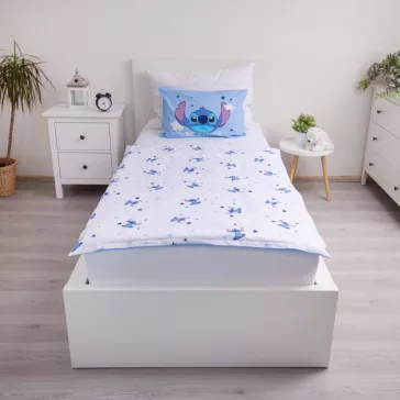   Disney Lilo és Stitch, A csillagkutya Clouds gyerek, ovis ágyneműhuzat 100×135 cm, 40×60 cm
