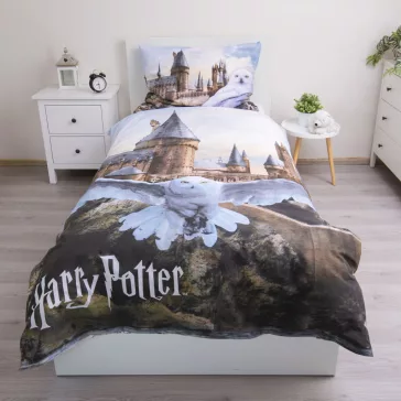 Harry Potter Hedwig Fly ágyneműhuzat 140×200cm, 70×90 cm