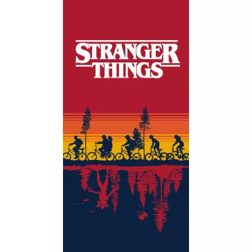   Stranger Things Upside Down fürdőlepedő, strand törölköző 70x140cm