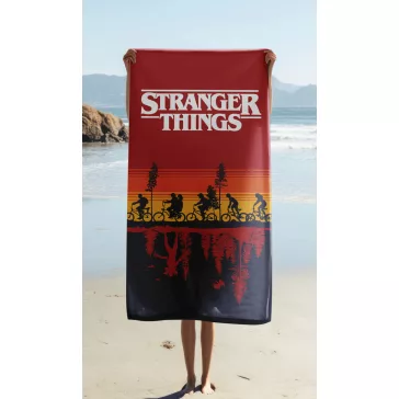   Stranger Things Upside Down fürdőlepedő, strand törölköző 70x140cm
