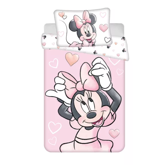 Disney Minnie Blush Pink gyerek, ovis ágyneműhuzat 100×135 cm, 40×60 cm Disney Minnie Blush Pink gyerek, ovis ágyneműhuzat 100×135 cm, 40×60 cm