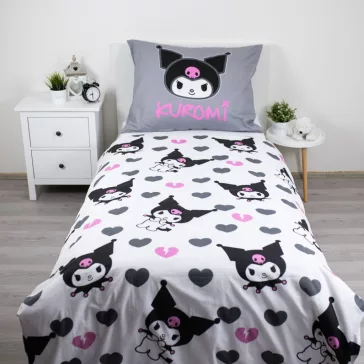 Hello Kitty Kuromi ágyneműhuzat 140×200cm, 70×90 cm