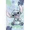 Disney Lilo és Stitch, a csillagkutya Ohana Blue kéztörlő, arctörlő, törölköző 30x50cm