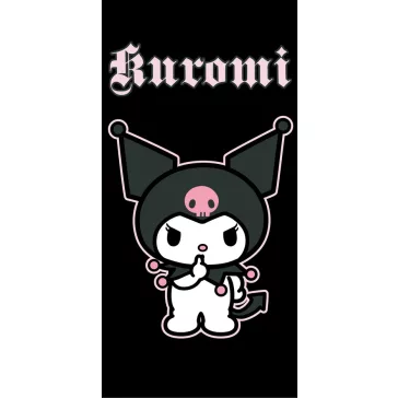   Hello Kitty Kuromi Black fürdőlepedő, strand törölköző 70x140cm