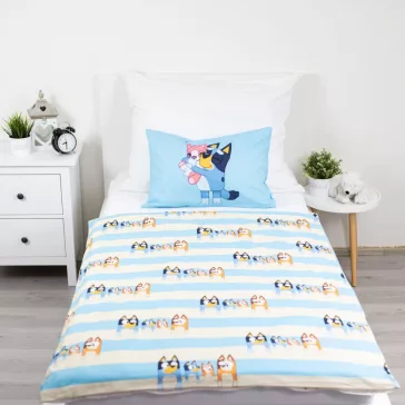   Bluey Family gyerek, ovis ágyneműhuzat 100×135cm, 40×60 cm
