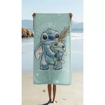   Disney Lilo és Stitch, A csillagkutya Buddies fürdőlepedő, strand törölköző 70x140cm