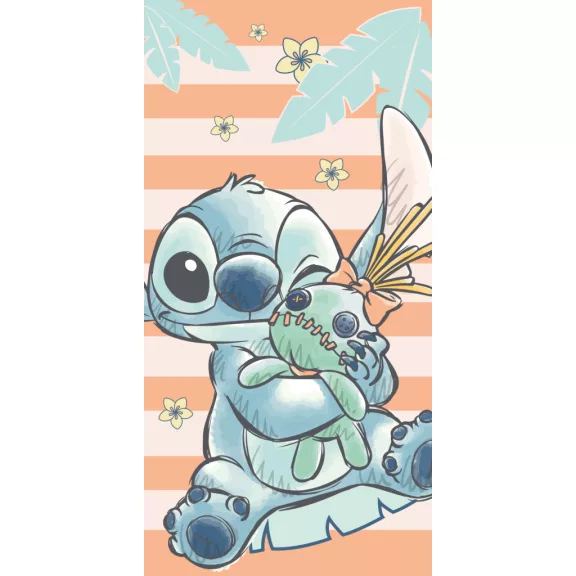 Disney Lilo és Stitch, A csillagkutya Tropical Hugs fürdőlepedő, strand törölköző 70x140cm Disney Lilo és Stitch, A csillagkutya Tropical Hugs fürdőlepedő, strand törölköző 70x140cm