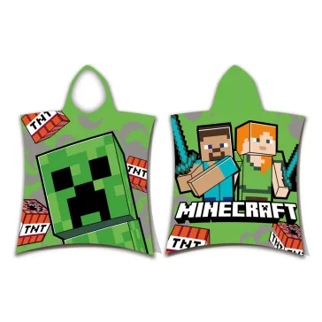Minecraft TNT strand törölköző poncsó 50x115 cm