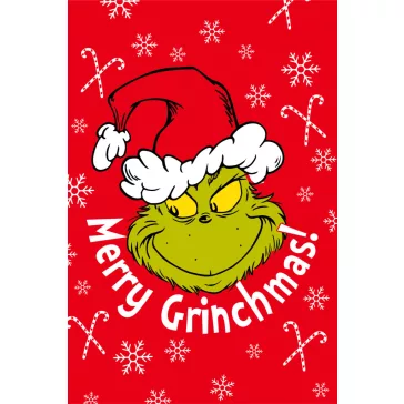 A Grincs Merry Grinchmas mikroflanel takaró 100x150cm