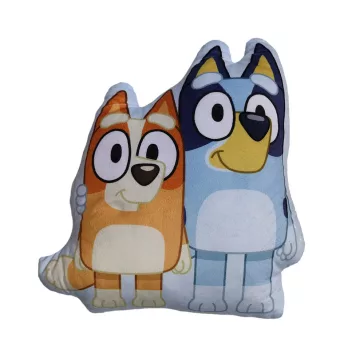 Bluey Pals Hug formapárna, díszpárna 34x28 cm