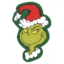 A Grincs Green Smile formapárna, díszpárna 36x23 cm