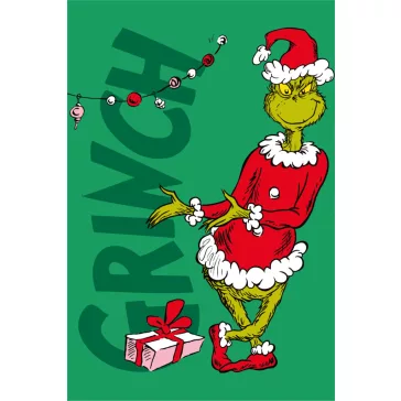 A Grincs Merry Presents mikroflanel takaró 100x150cm