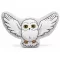 Harry Potter Hedwig Flying formapárna, díszpárna 43x30 cm