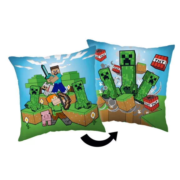 Minecraft Creeper Rush párna, díszpárna 40x40 cm Minecraft Creeper Rush párna, díszpárna 40x40 cm