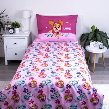  Mancs Őrjárat Pink Love ágyneműhuzat 140×200cm, 70×90 cm microfibre