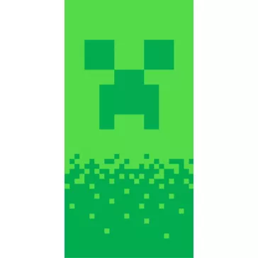   Minecraft Digital Creeper fürdőlepedő, strand törölköző 70x140cm