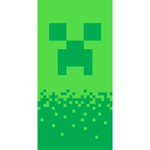 Minecraft Digital Creeper fürdőlepedő, strand törölköző 70x140cm