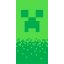 Minecraft Digital Creeper fürdőlepedő, strand törölköző 70x140cm