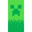 Minecraft Digital Creeper fürdőlepedő, strand törölköző 70x140cm