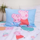 Peppa malac Big Pig Family gyerek, ovis ágyneműhuzat 100×135cm, 40×60 cm