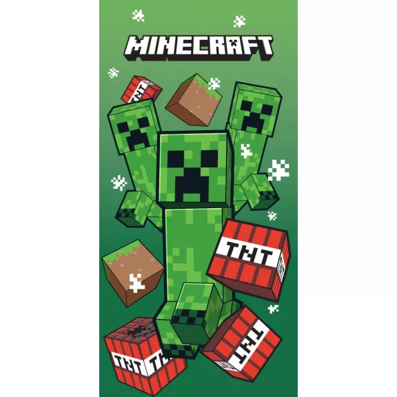 Minecraft TNT Creepers fürdőlepedő, strand törölköző 70x140cm (Fast Dry) Minecraft TNT Creepers fürdőlepedő, strand törölköző 70x140cm (Fast Dry)