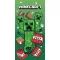 Minecraft TNT Creepers fürdőlepedő, strand törölköző 70x140cm (Fast Dry)