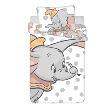   Disney Dumbo Dots gyerek, ovis ágyneműhuzat 100×135cm, 40×60 cm