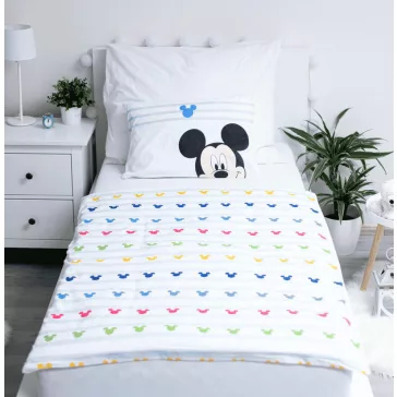   Disney Mickey Colors gyerek, ovis ágyneműhuzat 100×135cm, 40×60 cm