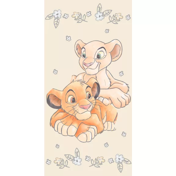 Disney Az Oroszlánkirály Simba & Nala fürdőlepedő, strand törölköző Yellow 70*140cm Disney Az Oroszlánkirály Simba & Nala fürdőlepedő, strand törölköző Yellow 70*140cm